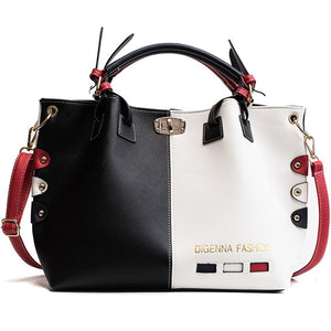 Leather Crossbody Bag Lock Shoulder Bags